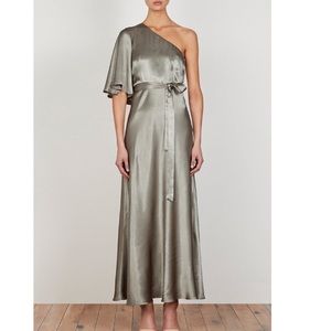 Shona Joy La Lune One Shoulder Maxi Dress Sage